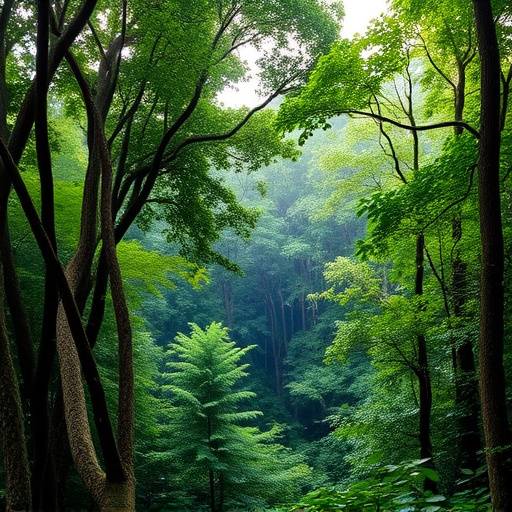 Bwindi Impenetrable National Park forest interior with dense foliage